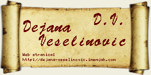 Dejana Veselinović vizit kartica